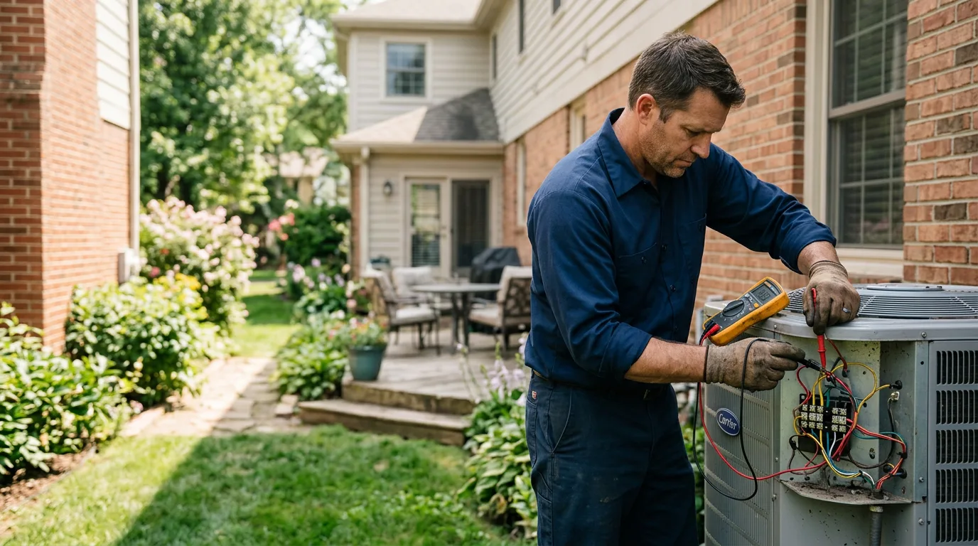 HVAC technician working near Mountain Ranch, CA